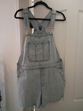 GAP Light Blue Denim Short Overalls